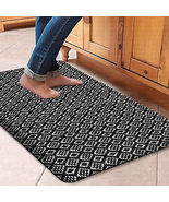 Cushioned Anti-Fatigue Kitchen Mat With Non-Slip Backing And Hand Woven ... - $59.95