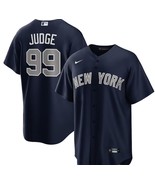 Aaron Judge #99 Yankees Men&#39;s Alternative Navy Replica Jersey - All Stit... - $49.99