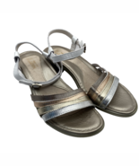 Naot Current Women&#39;s Metallic Strappy Sandal Gold/Silver/White EU 38 (US 8) - $90.31 CAD