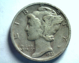 1931-D Mercury Dime Very Fine+ Vf+ Nice Original Coin Bobs Coins Fast Shipment - $34.00