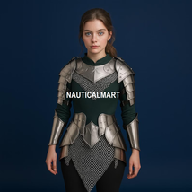 Female Lady Cuirass Body Medieval Armor Halloween Gift Cosplay Prop Home... - $229.00