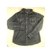 Cactus Shirt Mens Medium Black Modern Fit Long Sleeve Button Up Casual N... - $8.60