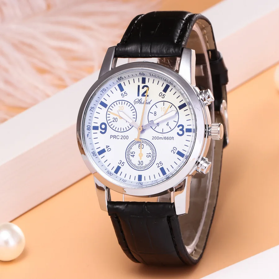 2024 Hot Sale Men&#39;s  Men White   Leather   Male Clock Best Gifts Reloj Hombre - £84.36 GBP