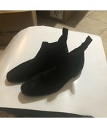 J Lindeberg Black Suede Pull On Ankle Boots  - Made in Italy SZ EU 42 US 10 - $29.69