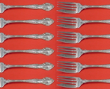 English Gadroon by Gorham Sterling Silver Salad Fork Set 12 pieces 6 1/4&quot; - £555.96 GBP