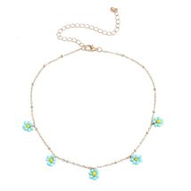 Fashion Woman Girl Tassel Little Daisy Hand Made Beaded Necklace Metal Choker(Bl - £7.84 GBP+