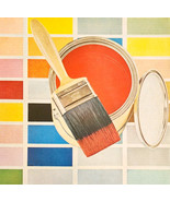 1958 Esso Gasoline And Oil Advertisement Paint Research Colors Vintage D... - $558.77 MXN