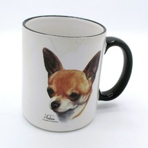 Chihuahua Dog Mug Vladimir Rosalinde Porcelain White Black Handle 11 Oz ... - $7.92