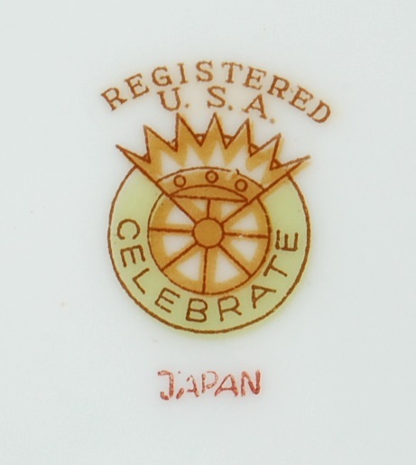Registered USA Celebrate Japan Saucer Hand Painted Floral Item image 3