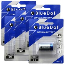 5PCS Newest High Quality CR123A CR123 CR 123A 3.0V 3V BT Lithium Battery BlueDot - £13.43 GBP