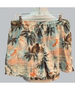 TOMMY BAHAMA TROPICAL LINED ELASTIC DRAWSTRING WAIST POCKETS SWIM TRUNKS... - $33.72