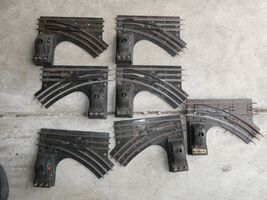 Lot of 7 Vintage O Lionel No Number Left and Right Switches for Parts or... - $44.55