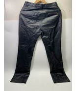 Harley-Davidson Black Leather Pants CA 03402 Womens Size 38/10 W Single ... - £95.24 GBP