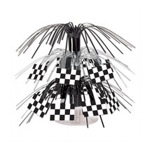 Beistle Company Checkered Flag Mini Cascade Centerpiece - Pack of 12 - $1,341.16 MXN