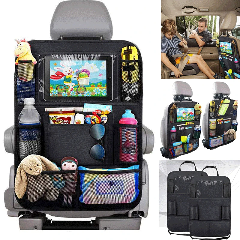 Universal Car Seat Back Organizer Multi-Pocket Storage Bag Tablet Holder - £14.79 GBP