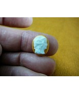 (C1470-13) small Vintage loose Lady oval CAMEO carved Italian orange por... - $22.81 CAD