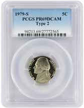 1979-S Type 2 Jefferson Nickel PR69DCAM PCGS  Clear &#39;S&#39;  20180061 - $18.69