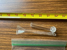 Lot of Lab Glass Hose Stopper Cap Equipment test Funnel Caps Tubes Spacer - $9.98