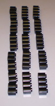 20 Used LEGO 1 x 2 &amp; 1 x 4 Black Log Bricks 30136 - 30137 Ninja Star Wars - £7.95 GBP