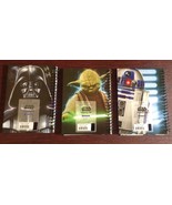 Star Wars Set of 3 5X7 Note Books 1-Darth Vader, 1-R2D2, 1-Yoda 48 Pages... - $24.33 CAD