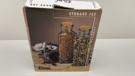 Kami 3pc Triangle Shape Storage Jars With Cork Stopper - £7.87 GBP