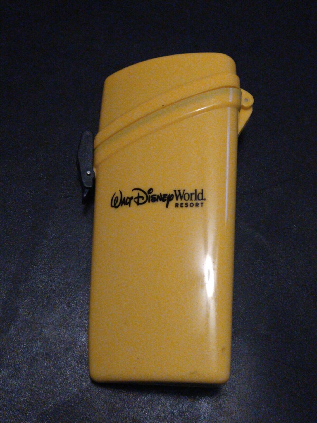 Primary image for Walt Disney world water proof money card holder  Yellow approx 6.5 inches VTG