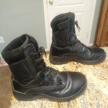 5.11 Tactical Men&#39;s ATAC 8&quot; Side Zip Black Leather Boots Mid Calf Size 1... - £42.72 GBP