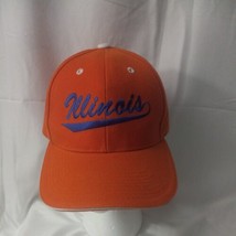  Illinois State Destination Navy Orange Adjustable Hat Cap One Size Fits All - £11.05 GBP