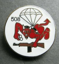 ARMY 508th INFANTRY REGIMENT PIR RED DEVILS LAPEL PIN BADGE 1 INCH - $5.64