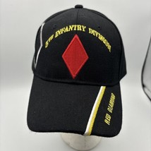 NEW! US ARMY 5TH INFANTRY DIVISION RED DIAMOND BALL CAP HAT BLACK - £8.36 GBP