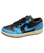 Nike Air Jordan 1 Athletic Sneakers Men 12 Black Blue Low Top Lace Up 55... - $72.40 CAD