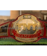New AEW TNT Red Championship Replica Title Belt Adult Size 2mm Brass - £130.36 GBP
