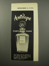 1955 Weil Antilope Perfume Advertisement - £14.74 GBP