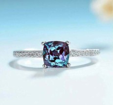 5.25Ct Certified Natural Alexandrite Handmade Ring 925 Sterling Silver Gift Ring - £37.88 GBP