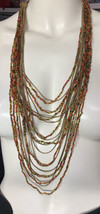 Chico’s multi strand glass seeds long necklace  - £31.85 GBP