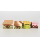 Set Of 4 Vintage Decorative Recipe Boxes Or Gift Boxes - $14.84