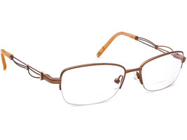 Safilo Eyeglasses Emozioni 4351 0FEG Brown Crystals Half Rim Italy 51[]1... - £31.66 GBP