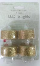 4 Pack LED Tea Light (Gold, 1.25&quot; Tea Light) - $10.00