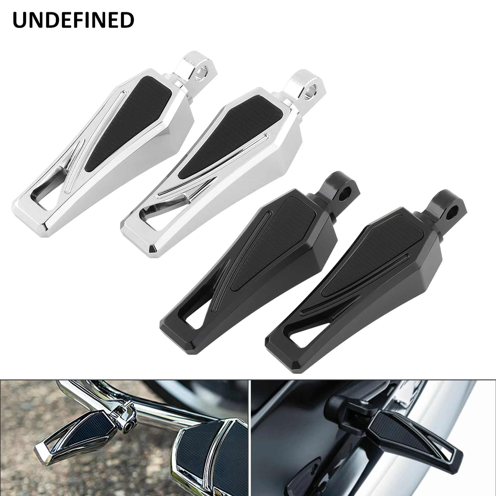Motorcycle Foot Pegs Phantom Footrest for Harley Sportster 883 Dyna Fat ... - £38.50 GBP+