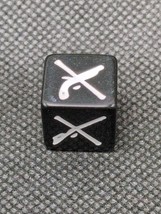 (1) Blood &amp; Plunder Marker Black Dice 15MM - $110.45 MXN