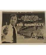 Gauntlet Print Ad Vintage Clint Eastwood TPA3 - £4.66 GBP