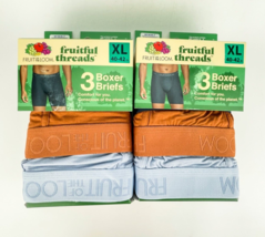 Fruit Of The Loom Fruitful Threads Mens 3pk Boxer Brief Underwear XL Lot... - £25.40 GBP