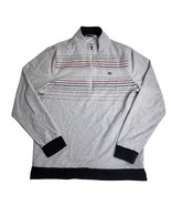 Travis Mathew 1/2 Zip Golf Pullover Gray Striped Size Large - $40.57 CAD