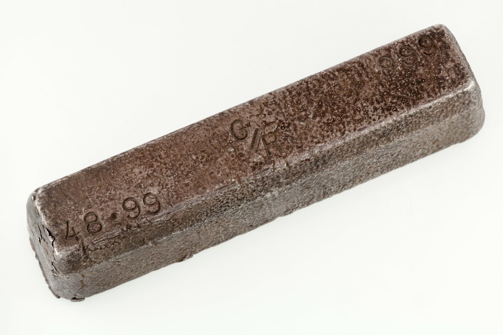 G / R Casa de Moneda Antiguo Pour Loaf Estilo .999 Barra Plata 48.99 Onzas - £3,039.25 GBP