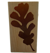 Oak Leaf Rubber Stamp Inkadinkado 5340 Single Leaf 3&quot; x 1 3/4&quot; - £6.13 GBP