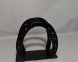 Handmade Double Black Lucky Horseshoe Napkin or Letter Holder - $7.86