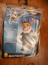Rubie's Batman Pet Costume jumpsuit,headpiece, Cape szM 14-16" NIP - $9.88