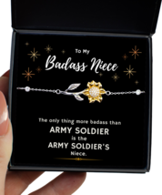 Bracelet For Military Niece, Army Soldier Niece Bracelet Gifts, Nice Gif... - $49.95