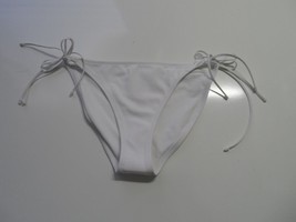 Topshop Tie side bikini bottoms ONLY White US 6 US 8 - $12.61
