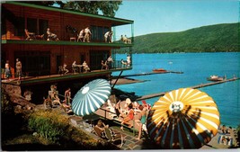 Lake George NY-New York, Lake Crest Motel &amp; Cabins Vintage Postcard (B10) - £5.32 GBP